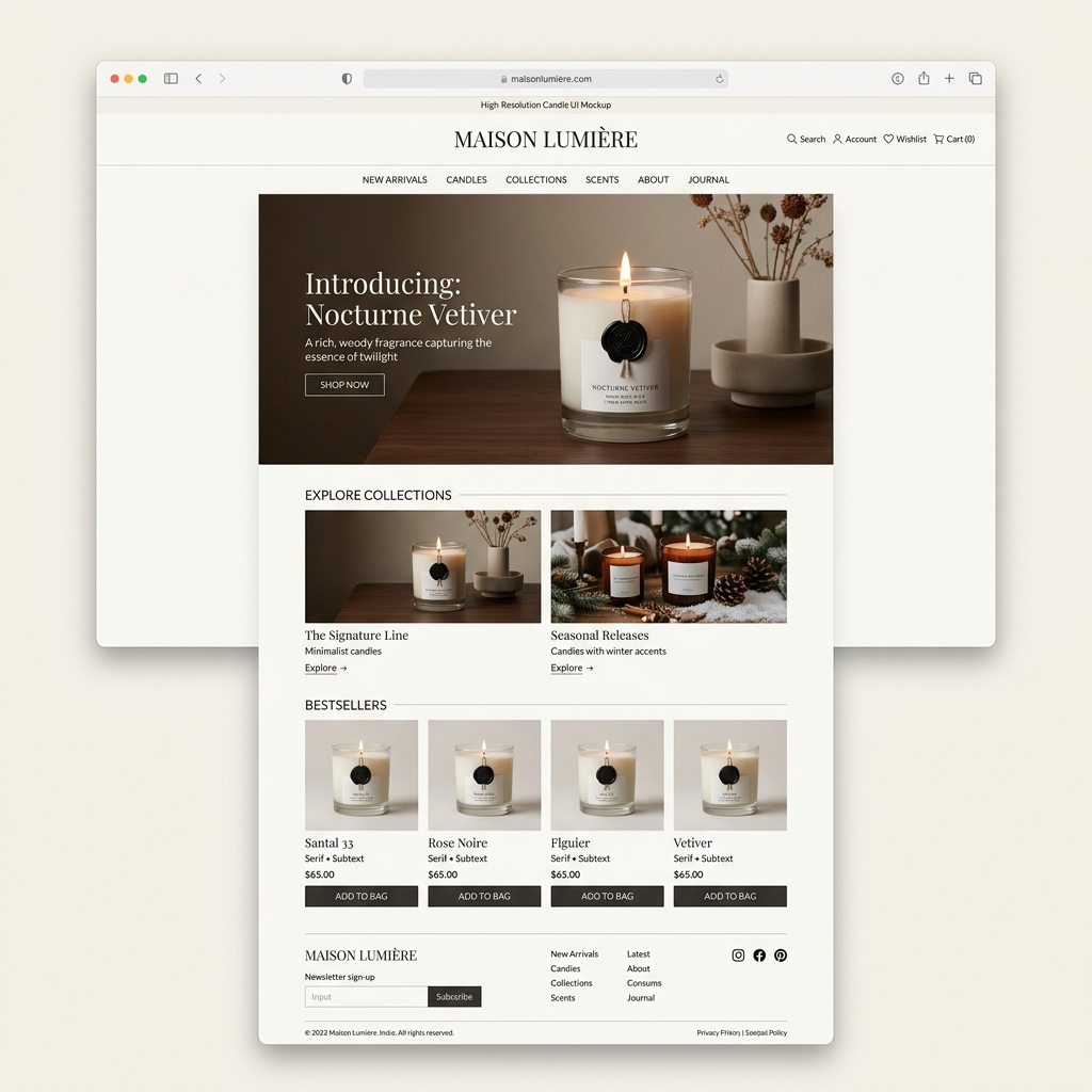 Site e-commerce luxe